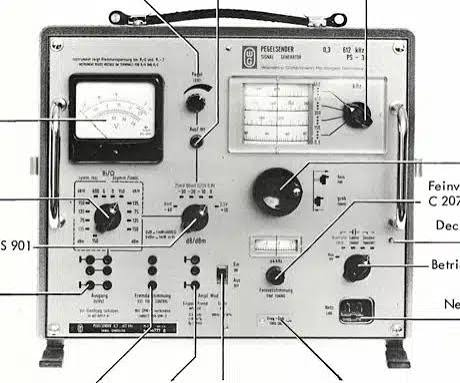PS-3 Pegelsender frontpaneel